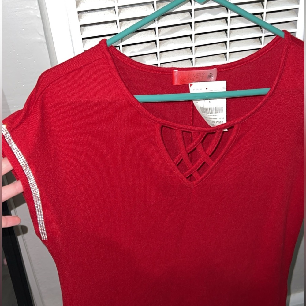 ♥️ Simply Scarlett ❌ Short Sleeve Blouse ♥️